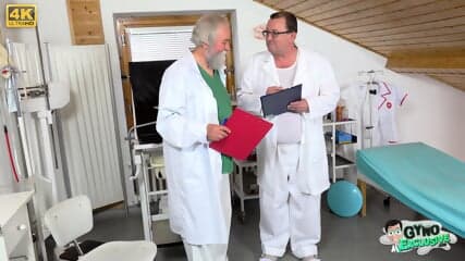 Faphouse.com two old doctors finger a naked teen bella angel during her gyno exam p2160
