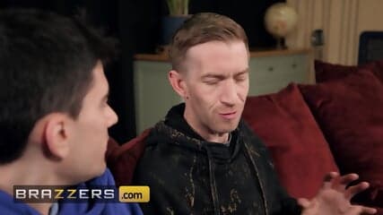 BRAZZERS - Busty Daisy May Gets Her Mouth & Pussy Filled With Two Huge Dicks In A Wild 3some