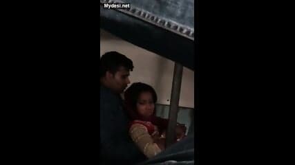 Hindi PublicPlace Indian Couple Caught In A Train