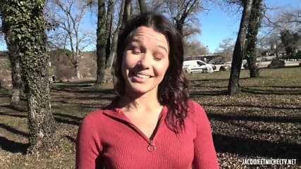 Amateur French Brunette DVP MMF Threesome