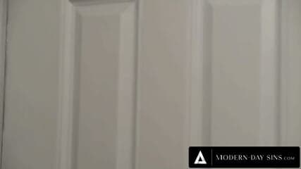 MODERN DAY SINS   Kiki Daire Makes It Up To Him With Hardcore Sex And Cum On Big Tits