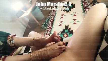 【John Marston 2.0】Sexy Gold Chain Jade Feet Transparent Flip-Flops Persian Style Foot Fetish Part 7