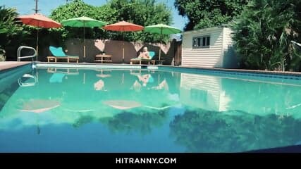 Kenzie Taylor Gets Steamy While Admiring Her Hot Lesbian Neighbor Eva Maxim At The Pool