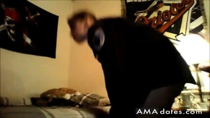 Homemade USA Female Police Officer Fucks Her Black Nerd BF